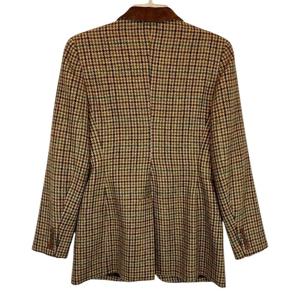 LAUREN Ralph Lauren Houndstooth Wool Equestrian Blazer Jacket  Women's 6  Riding - Picture 2 of 11